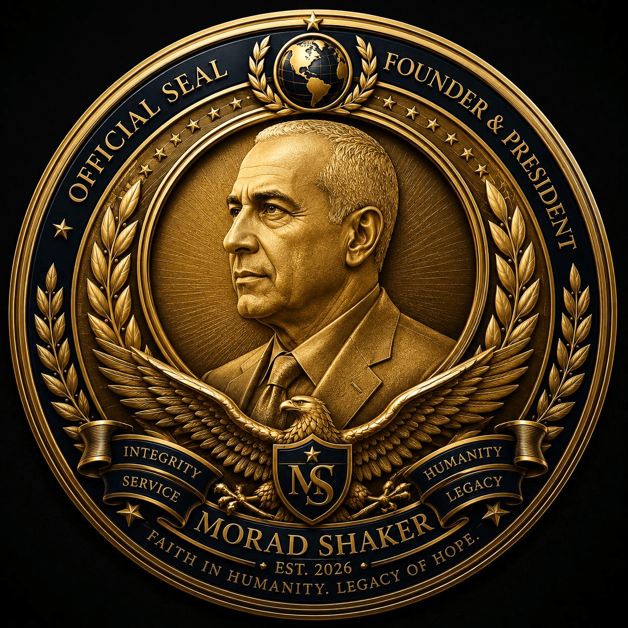 Morad Shaker official seal