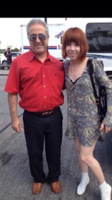 Morad Shaker pictured with Canadian singer Carly Rae Jepsen.