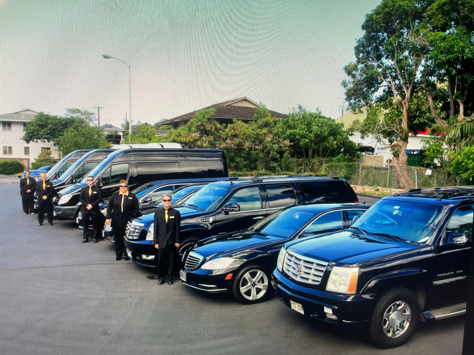 A portion of the Royal Hawaiian Limousine vehicle fleet in 2010